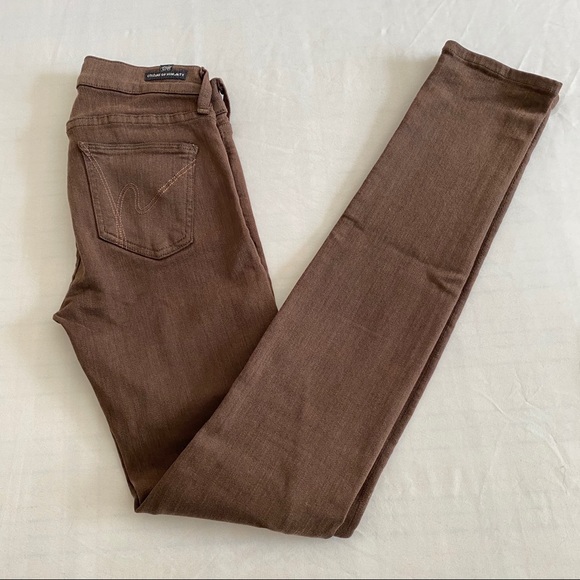 Citizens of Humanity Brown Avedon Skinny Jeans 25 - Picture 4 of 11